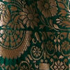 Bottle Green Floral Buta Patterned Saree with Intricate borders